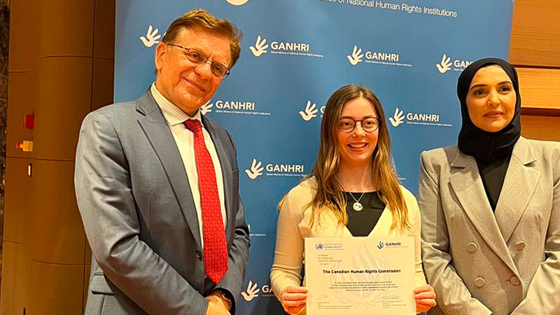 The Canadian Human Rights Commission reaccredited with A-status by GANHRI
