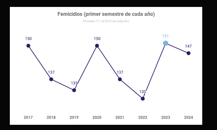Femicidios en Argentina: 1 cada 29 horas en el primer semestre de 2024 según la Defensoría del Pueblo de la Nación